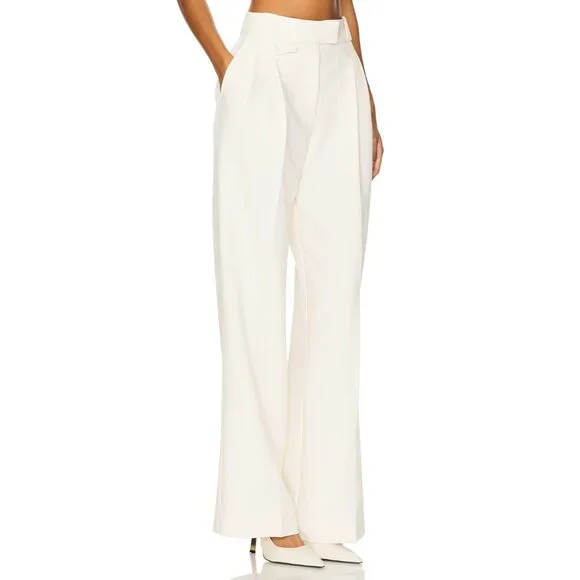 Shona Joy Irena High Waisted Tailored Pants Rice Cream